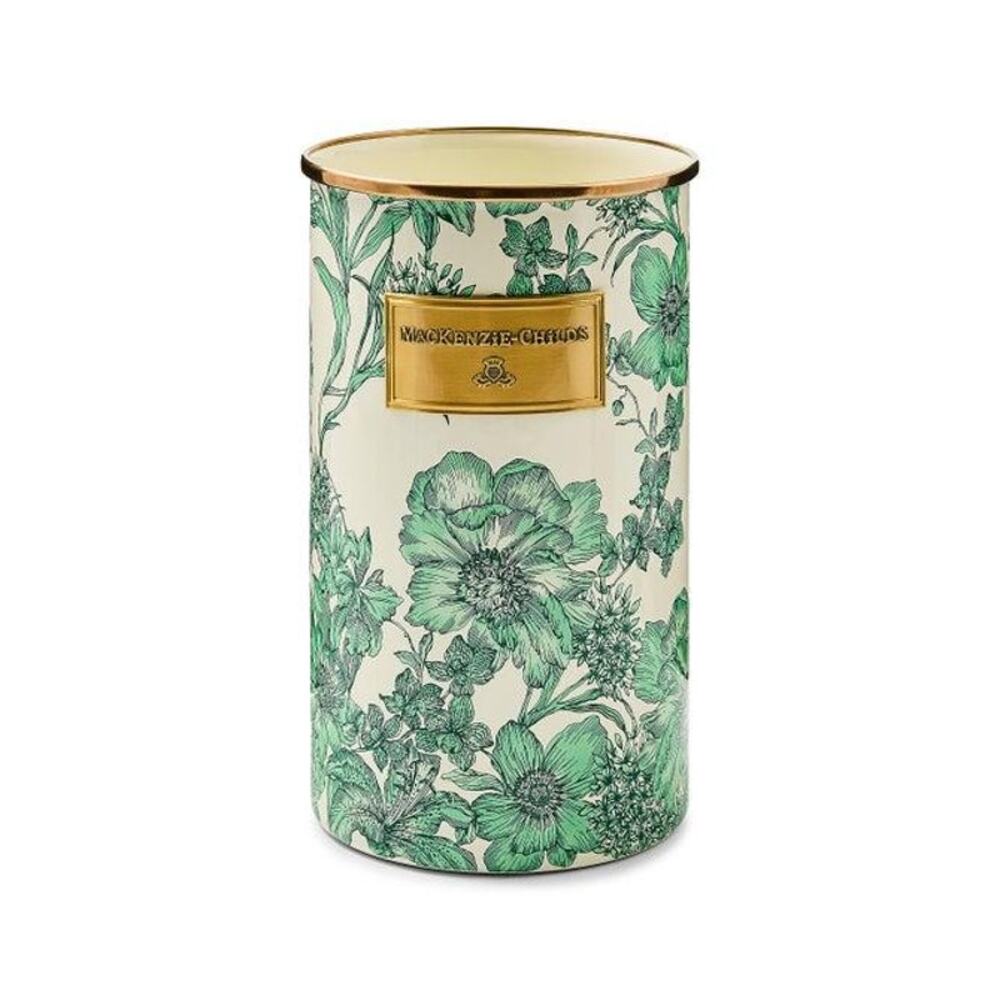 NEW Mackenzie Childs Emerald English Garden Utensil Holder